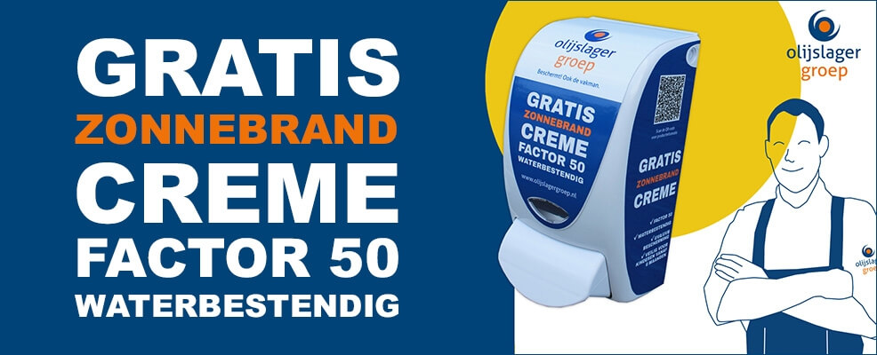 Gratis zonnebrandcrème!